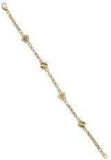 terrific tiny flower gold bracelet for babies and children